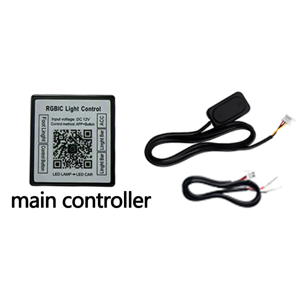 Car Interior Symphony Ambient Light Kit – 6 to 22-in-1, 213 Colors, Bluetooth App Control