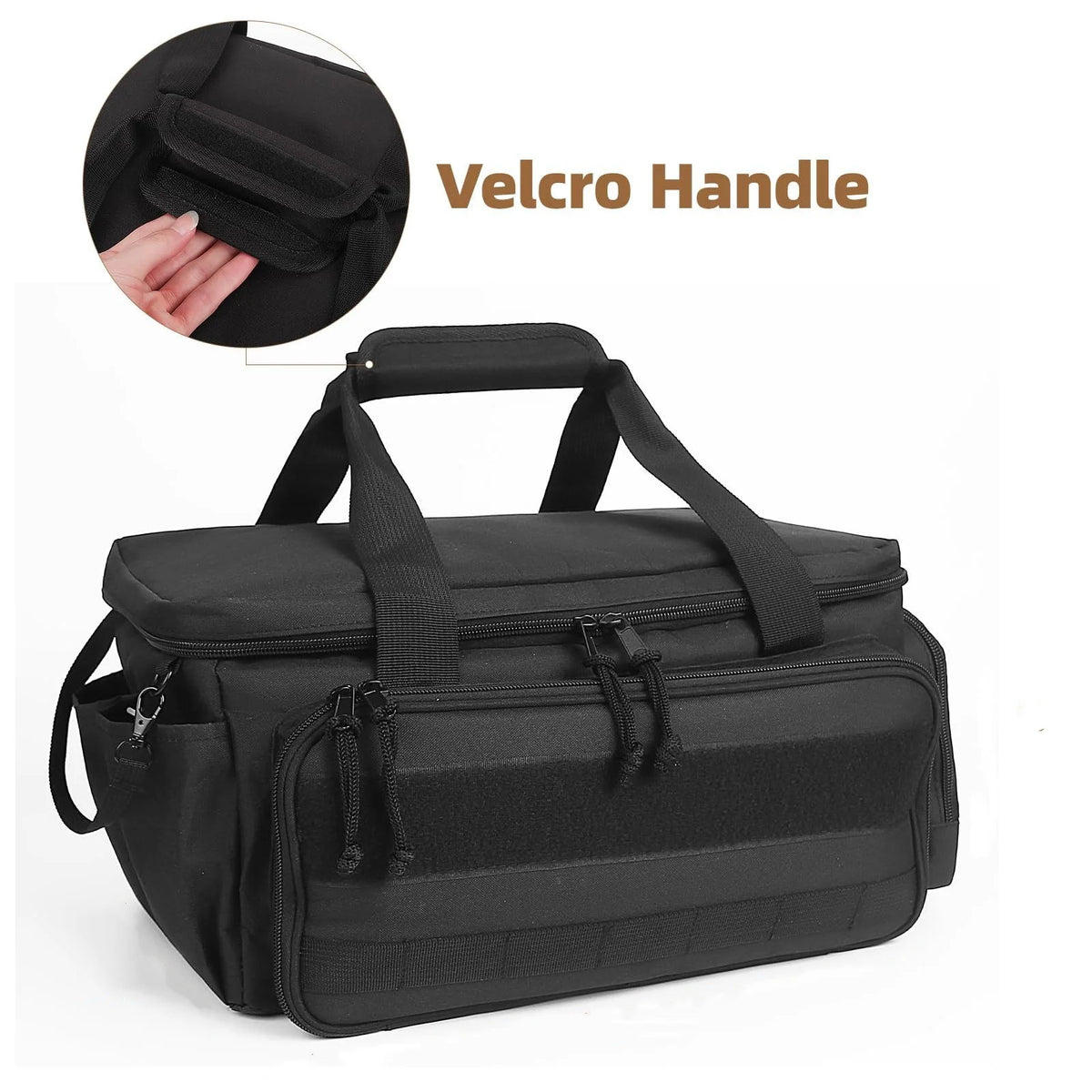 14" Heavy Duty Tactical Tool Bag – Non-Slip Base, Multi-Pocket, Polyester, Handyman Carpenter Organizer