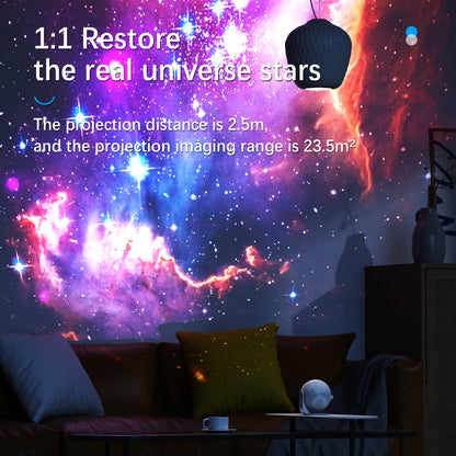 Star Projector Galaxy Night Light HD Image Disc Planetarium Projector with Remote Control and Bluetooth Speaker