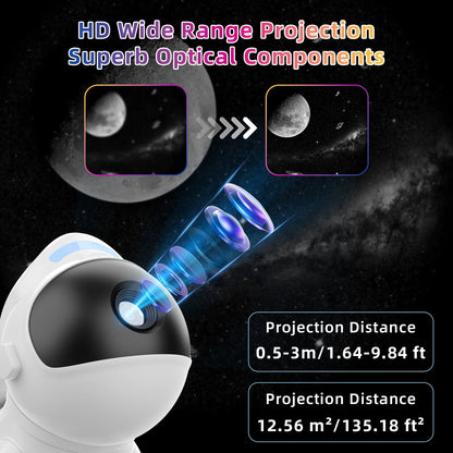 Space Dog Galaxy Projector Planetarium Night Light 13 in 1 Ultra Clear Projection Lamp for Room