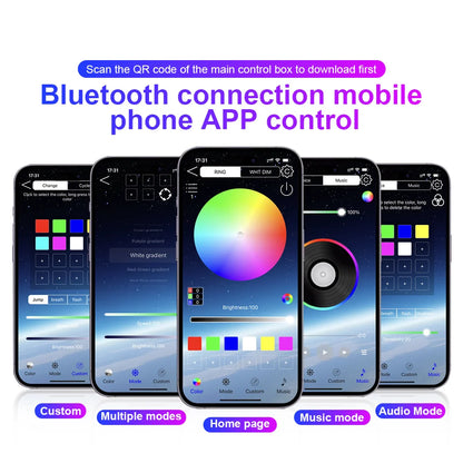 Car Interior Symphony Ambient Light Kit – 6 to 22-in-1, 213 Colors, Bluetooth App Control