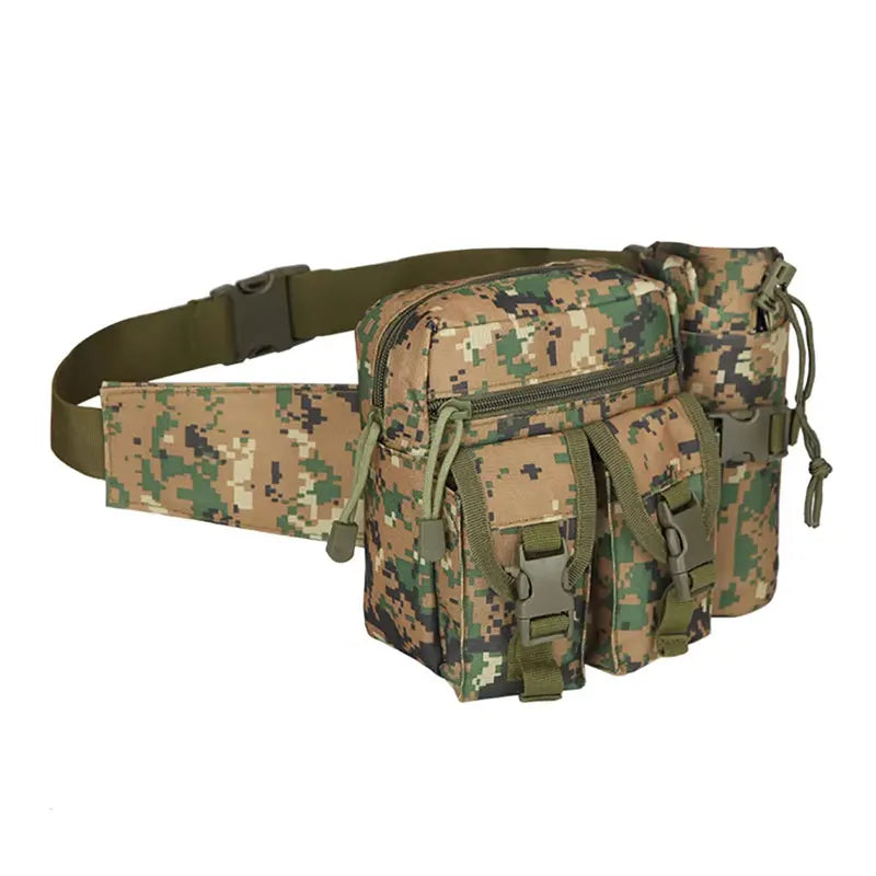 6L Tactical Waist Pack with Water Bottle Holder – Hiking & Outdoor