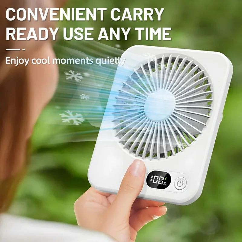 Mini Portable Folding Fan – USB Rechargeable Handheld & Desk Fan