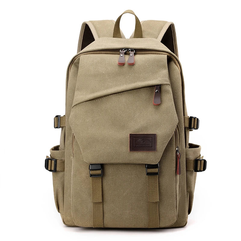 Men's Canvas Backpack with Adjustable Straps – Classic Travel & Daily Carry