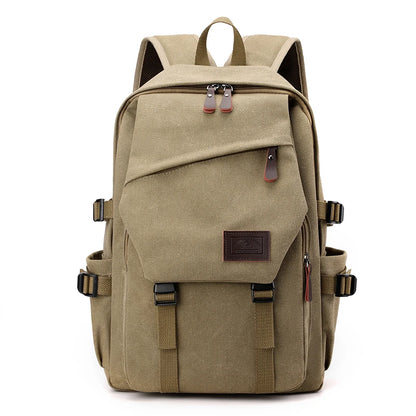 Men's Canvas Backpack with Adjustable Straps – Classic Travel & Daily Carry