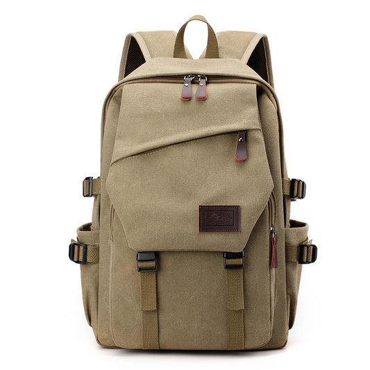 Men's Canvas Backpack with Adjustable Straps – Classic Travel & Daily Carry