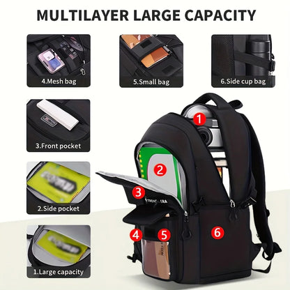 Lightweight Casual Backpack – Large Capacity School & Travel Bag, Unisex
