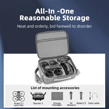 Hard Shell Crossbody Carrying Case for DJI Avata 2