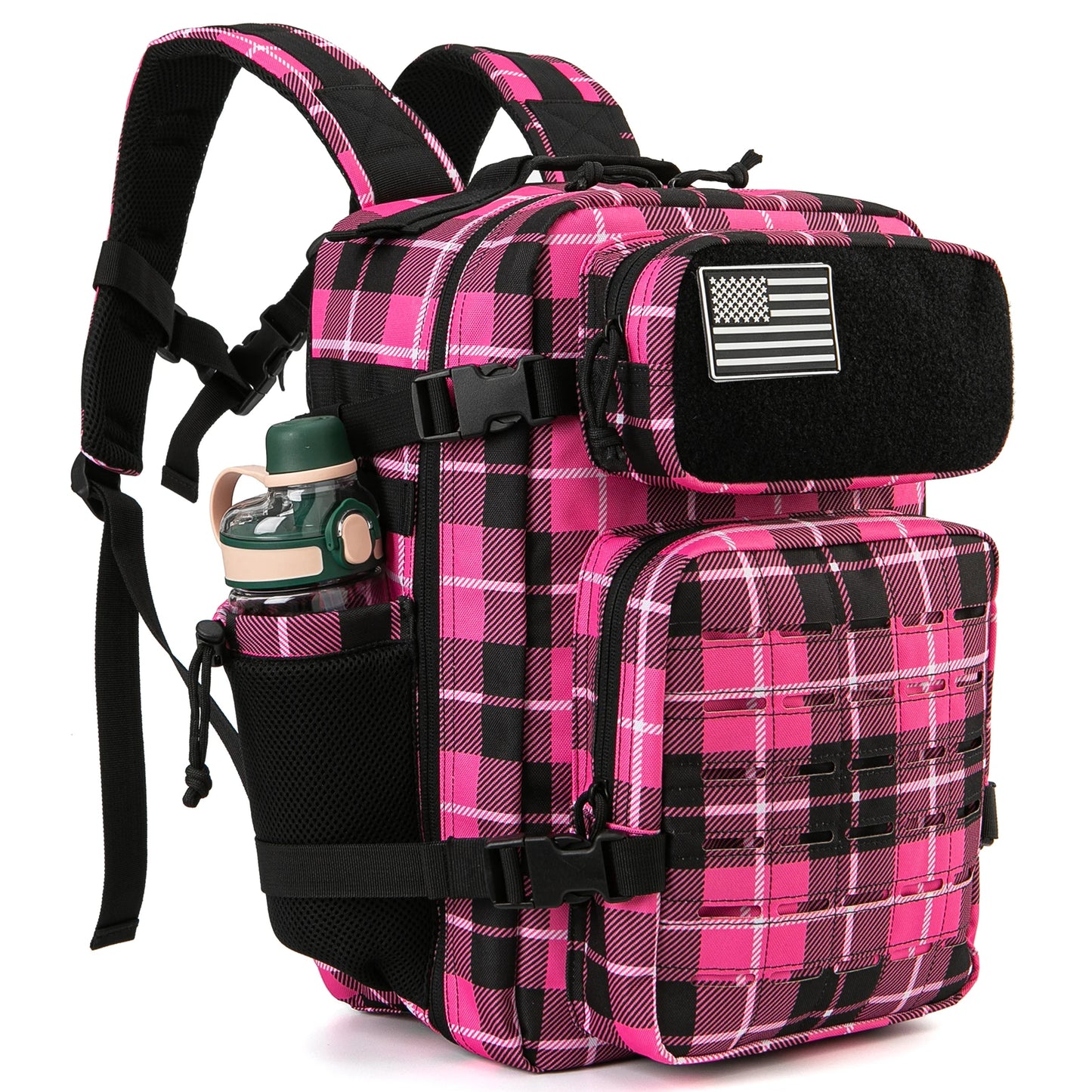 25L Tactical Backpack with Laser-Cut MOLLE and Dual Cup Holders