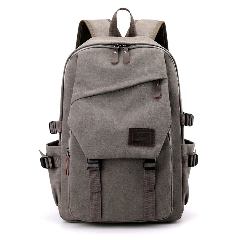 Men's Canvas Backpack with Adjustable Straps – Classic Travel & Daily Carry