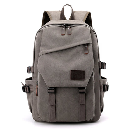 Men's Canvas Backpack with Adjustable Straps – Classic Travel & Daily Carry
