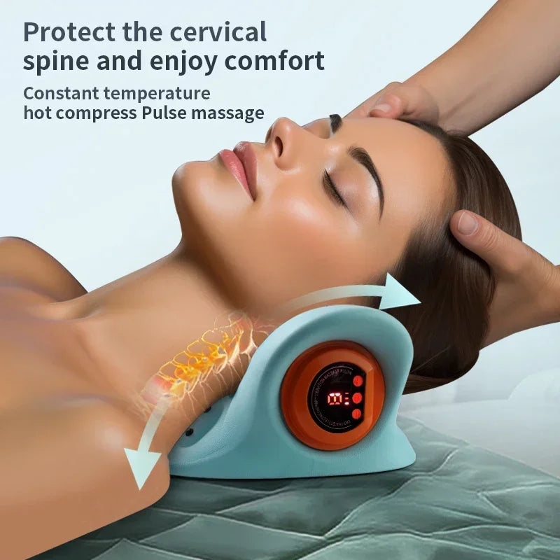 Electric Cervical Massager Neck and Shoulder Spine Stretch Device for Daily Relaxation