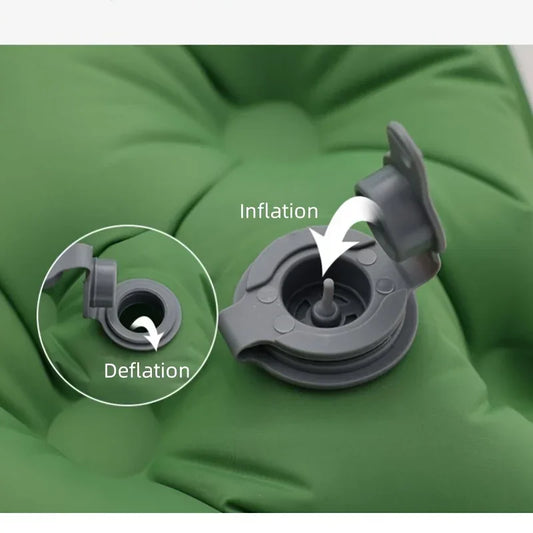 Double Inflatable Camping Mattress Extra Wide Sleeping Pad Ultralight Folding Sleeping Mat for Outdoor and Car Travel