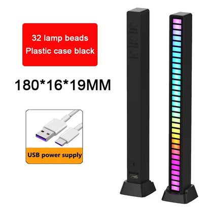 RGB LED Music Rhythm Light USB Sound Control Ambient Lamp with App Control