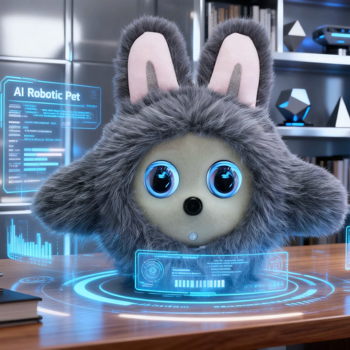 AI Companion Robot Interactive Robotic Pet with Voice Dialogue Touch Interaction Role Switching Assistant