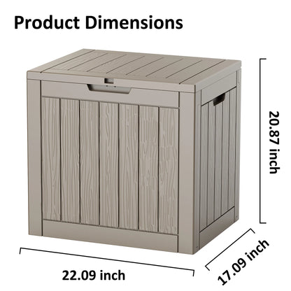 30 Gallon Resin Outdoor Deck Box – Waterproof, UV Protection & Lockable Storage Chest