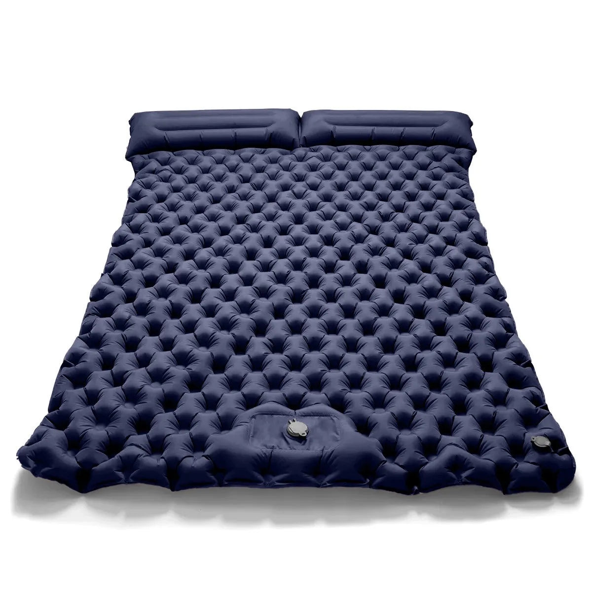 Double Inflatable Camping Mattress Extra Wide Sleeping Pad Ultralight Folding Sleeping Mat for Outdoor and Car Travel