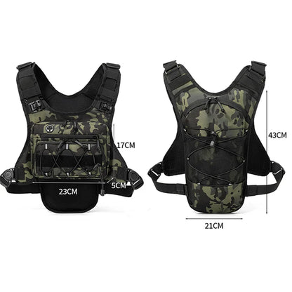 Running Hydration Vest Chest Pack with Water Bladder Compartment