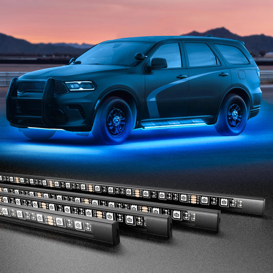 RGB Car Underglow LED Strip Lights Waterproof App Controlled Exterior Lighting Kit DC12V