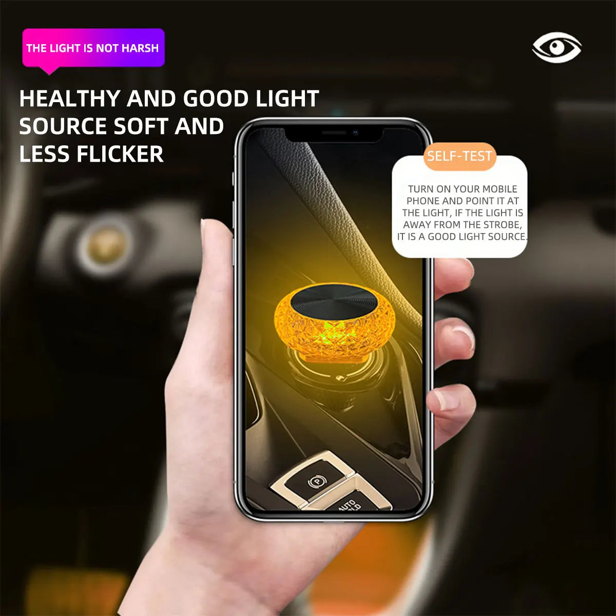Portable USB Mini LED Ambient Light for Car Interior & Computer