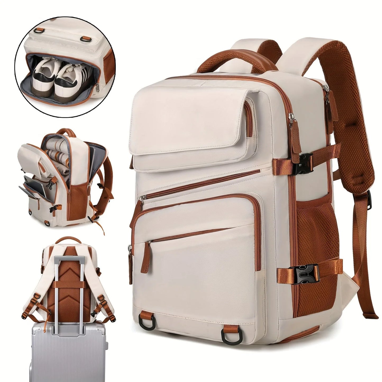 Lightweight Expandable Laptop Backpack for Men and Women
