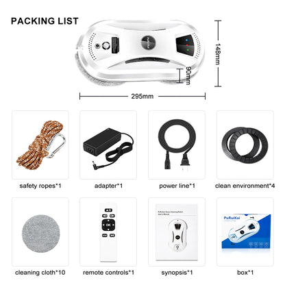 Ultra Thin Robot Vacuum Cleaner Window Cleaning