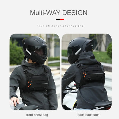 Tactical Chest Vest Bag with Reflective Strip – Running, Hiking & Outdoor