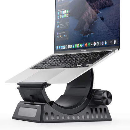 Vertical Laptop Stand Dual Slot Desk Organizer