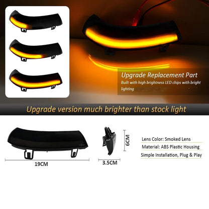 Sequential LED Side Mirror Turn Signal Lights – VW Golf MK5, Jetta, Passat, EOS, Skoda