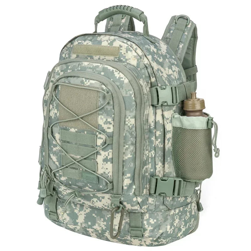 60L Military Tactical Backpack with MOLLE – Army Assault Rucksack for Hiking & Camping