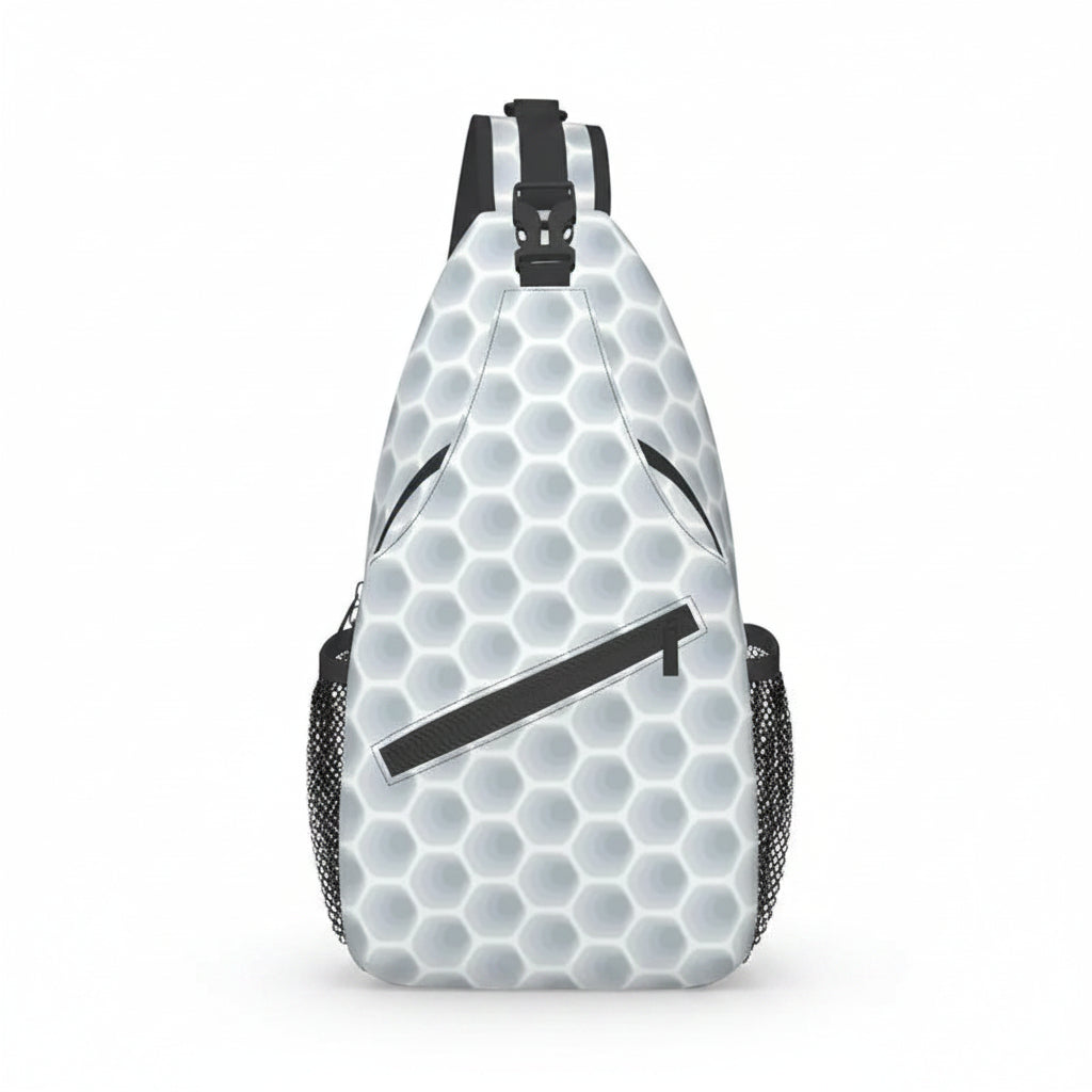 Golf Ball Pattern Sling Bag – Men's Crossbody Chest Bag for Travel, Hiking & Outdoor