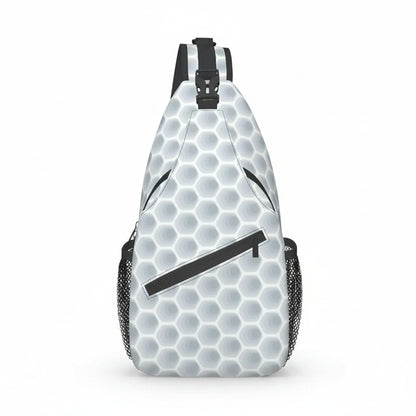 Golf Ball Pattern Sling Bag – Men's Crossbody Chest Bag for Travel, Hiking & Outdoor