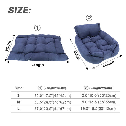 3-in-1 Dog Sofa Bed – Warm Cotton Pet Bed for Small, Medium & Large Dogs and Cats