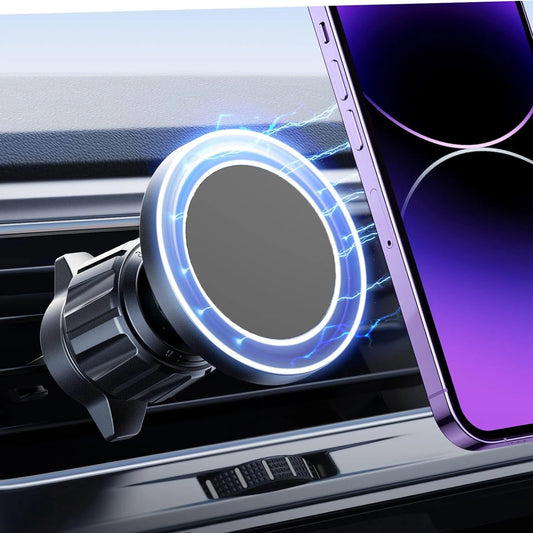 360° Magnetic Car Phone Holder for MagSafe Air Vent Mount Adjustable Foldable Phone Stand