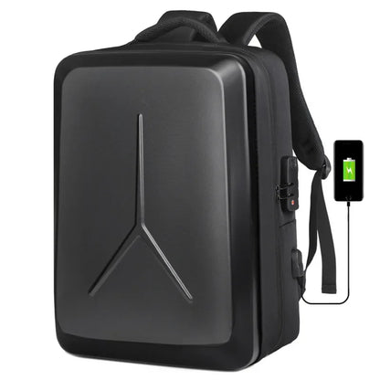 Hard Shell Backpack with Password Lock – Large Capacity Laptop Bag