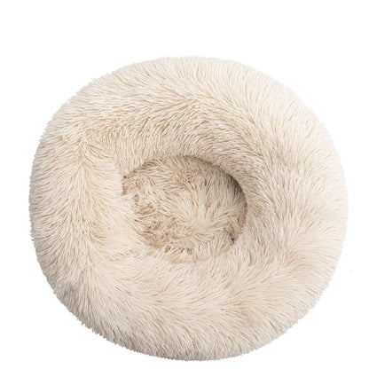 Calming Donut Pet Bed – Orthopedic Round Bed for Dogs and Cats