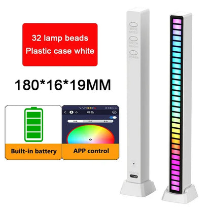 RGB LED Music Rhythm Light USB Sound Control Ambient Lamp with App Control