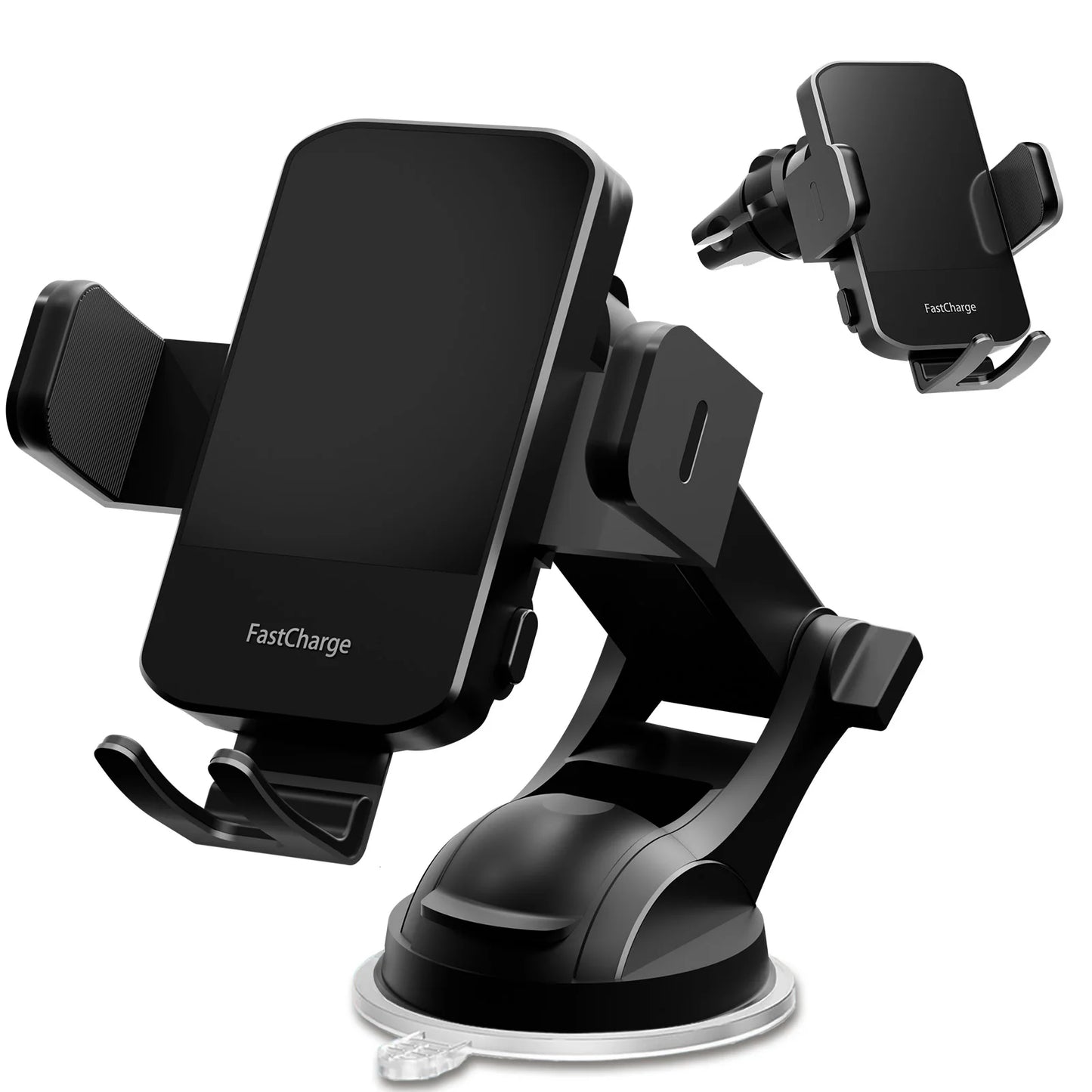 Car Charger Phone Holder 15W Fast Charge Station