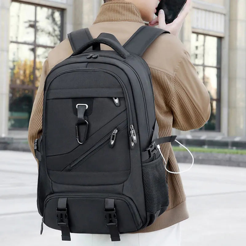 Expandable Travel Laptop Backpack with Shoe Compartment for Business & Carry-On
