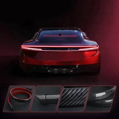 LED Car Trunk Tail Light Strip – DRL, Brake & Flowing Turn Signal, Universal Fit
