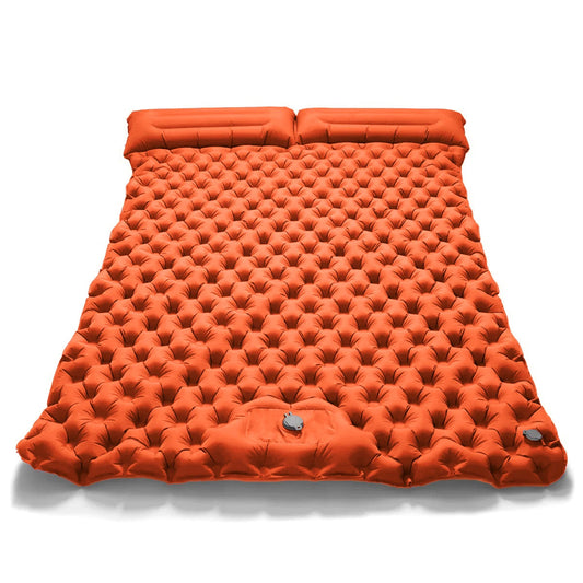 Double Inflatable Camping Mattress Extra Wide Sleeping Pad Ultralight Folding Sleeping Mat for Outdoor and Car Travel
