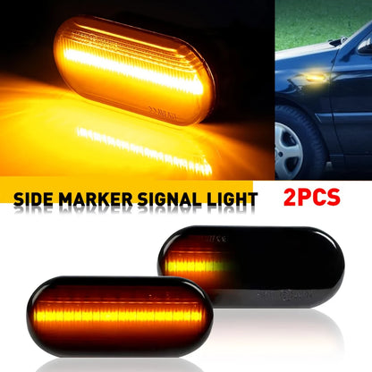VW Dynamic Sequential LED Side Marker Turn Signal – Smoked, Amber, IP67, Golf MK4 Jetta Bora Passat B5 GTI 1999–2004
