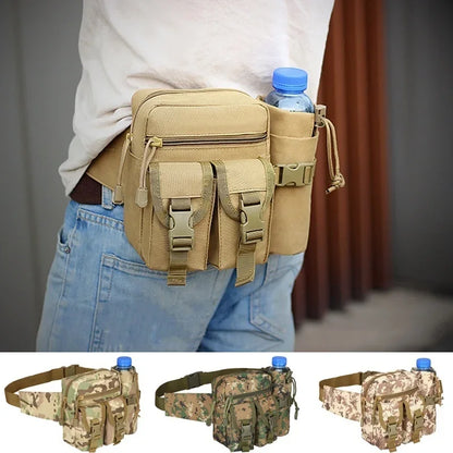 6L Tactical Waist Pack with Water Bottle Holder – Hiking & Outdoor