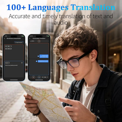 AI Smart Glasses 4K Camera HD Video Recording Bluetooth Audio Calling Music Player Smart Sports Glasses