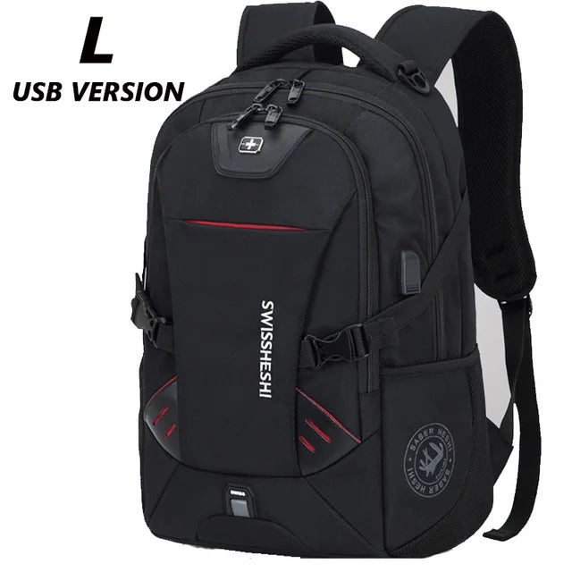 17 Inch Laptop Backpack with USB Charging Port & Shoe Compartment for Business & Travel