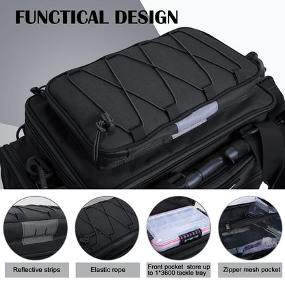 Large Fishing Tackle Bag – Water-Resistant Shoulder Bag