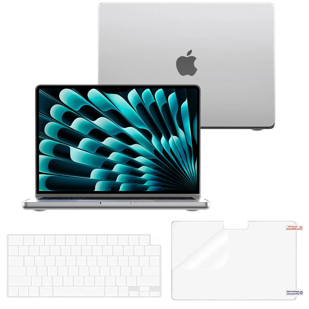 MacBook Hard Shell Case – Matte, Fingerprint-Resistant, Fits Pro 13–16 & Air 13–15 (M1–M5)