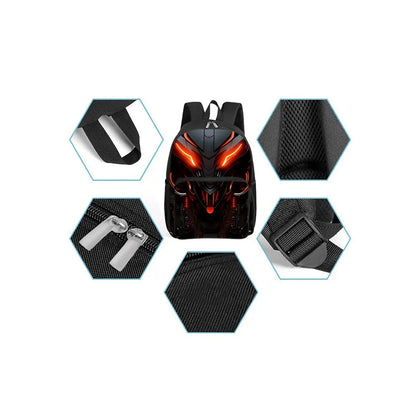 Kids Robot Print School Backpack for Boys and Girls