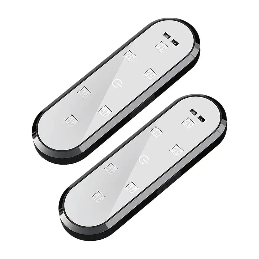 2PCS Wireless RGB Car Door Warning Lights USB Rechargeable Welcome Lights