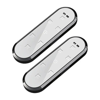 2PCS Wireless RGB Car Door Warning Lights USB Rechargeable Welcome Lights